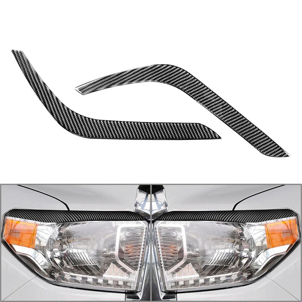 Headlight Eyelids Trim for Toyota Tundra (2014-2021) Black