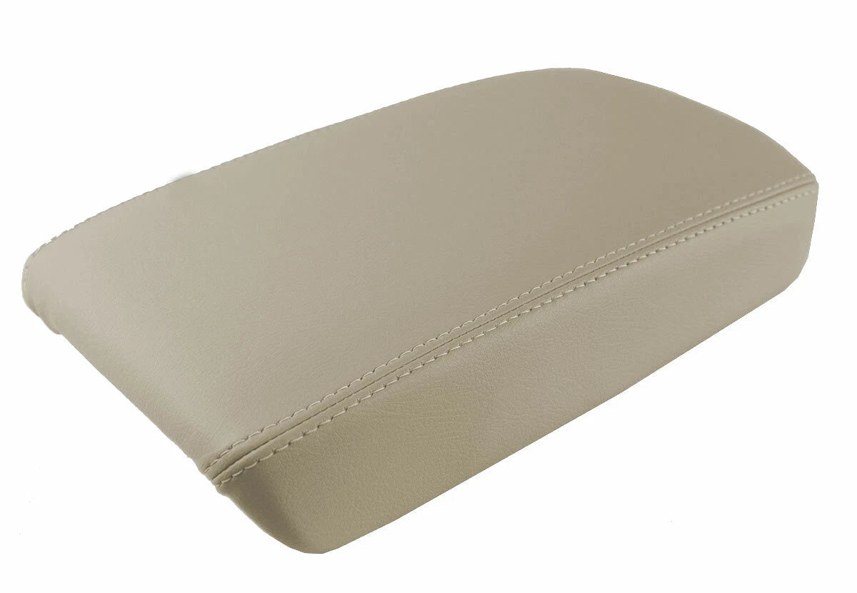 Leather Console Lid Pull Over Armrest Cover for Acura TSX (2009–2014) Beige