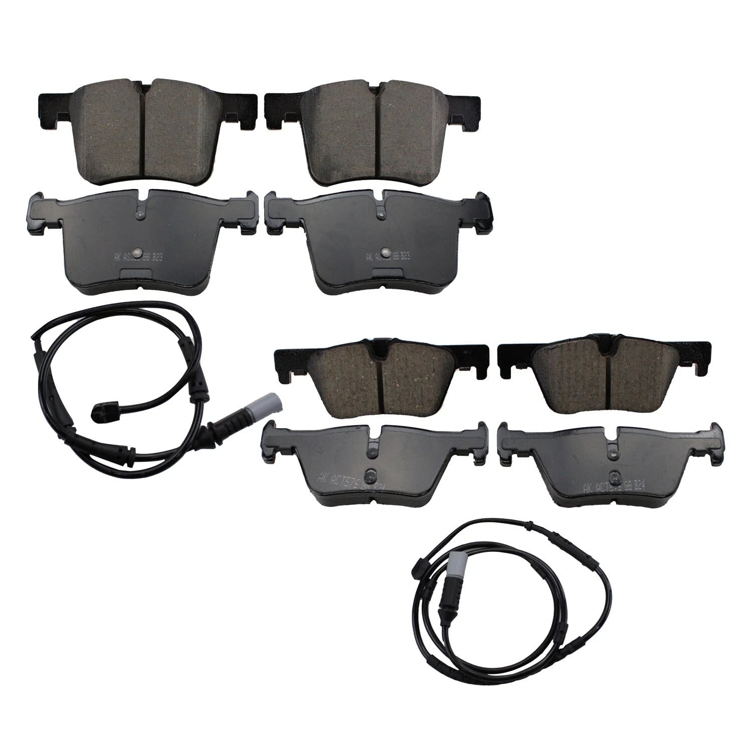 Set of 4 Akebono Euro Ceramic Brake Pads for BMW F22 F23 F30 F32 F34 F36