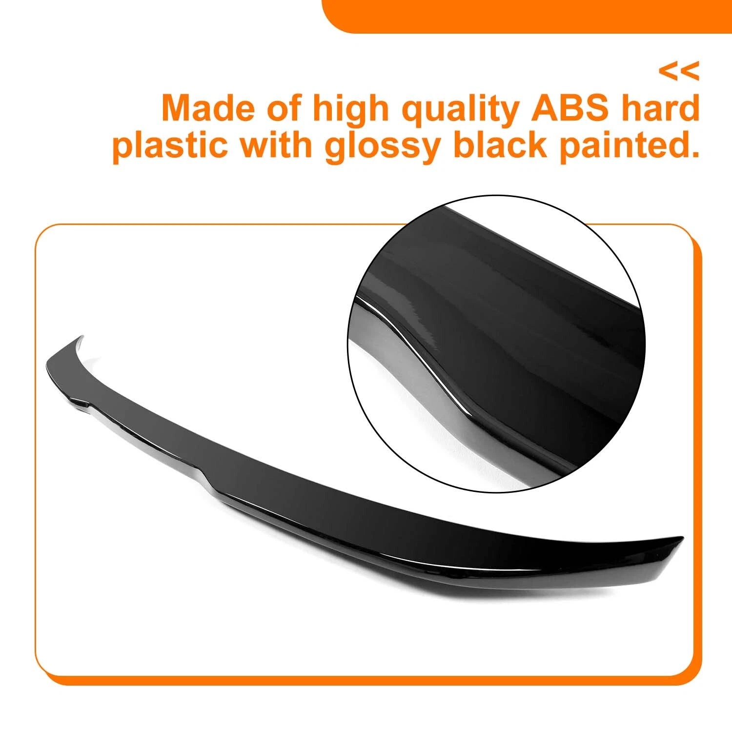 Glossy Black Trunk Spoiler for BMW G30 520d 530i 540i F90 M5 (2017–2023)