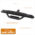 Rear Bumper Trailer Tow Hitch Step Bar for Universal Fit (36.5"W x 3.75")