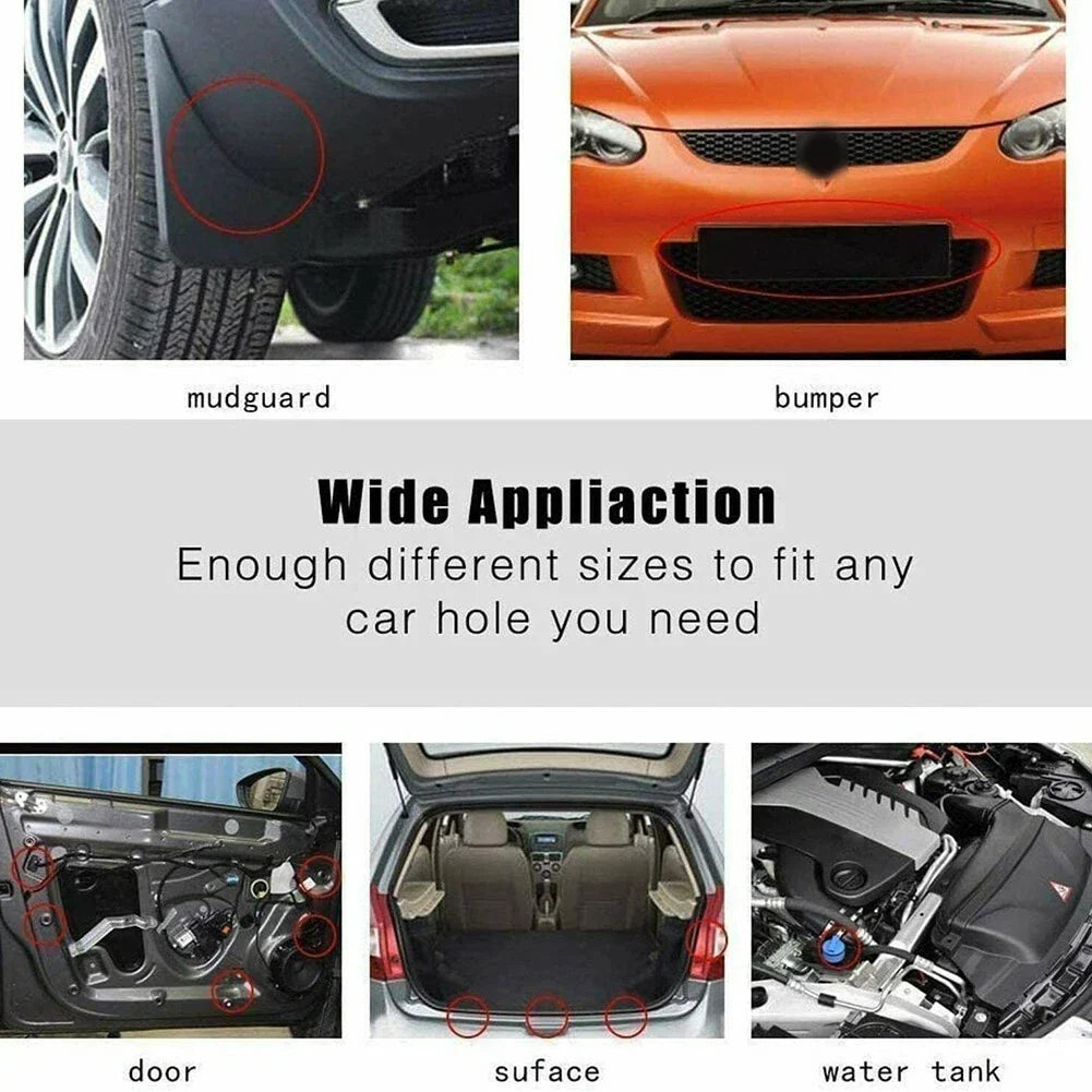 50x9mm Bumper Splash Shield Hood Engine Push Clip Rivet for Ford