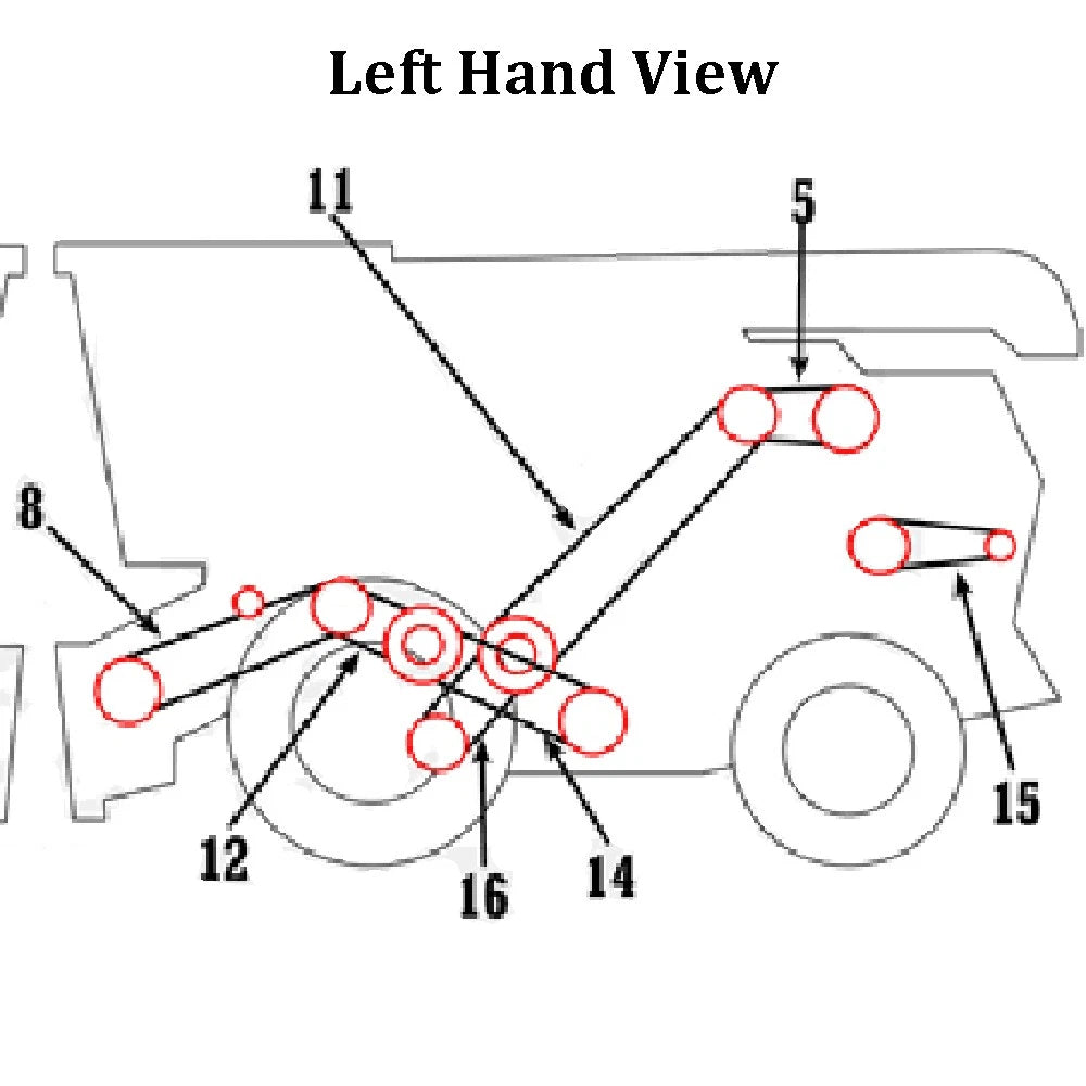 Main Drive Belt for Allis Chalmers Gleaner K K2 E3 (Fits 71139960)