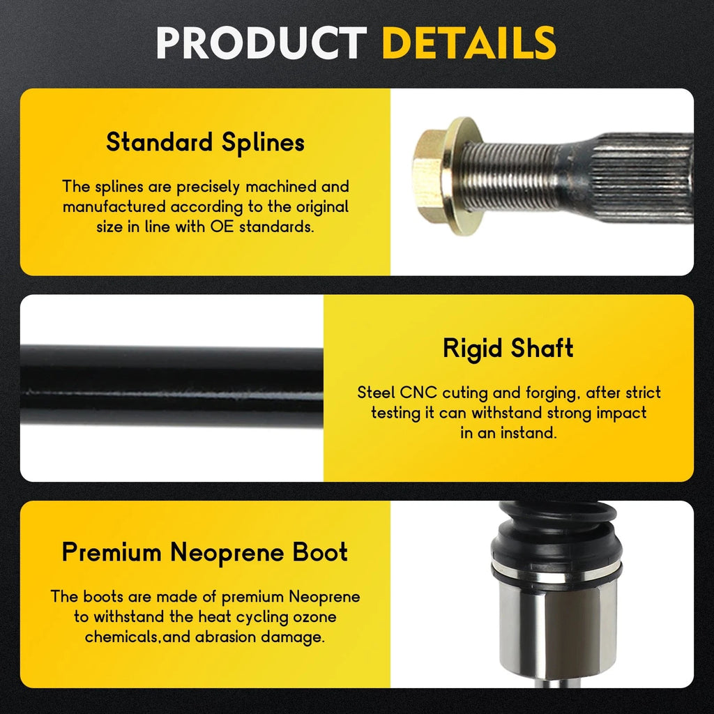 Set of 2 CV Axle Shafts for Chevrolet Impala Pontiac Grand Prix