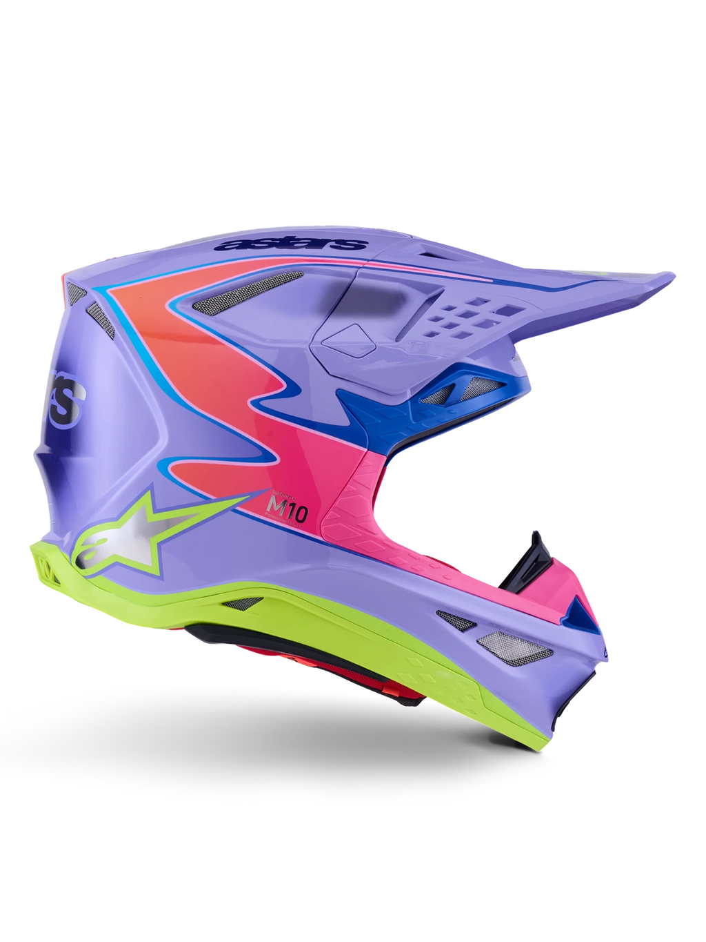 S-M10 Off-Road Helmet for Alpinestars (Jett Lawrence) XL Purple Pink Fluorescent