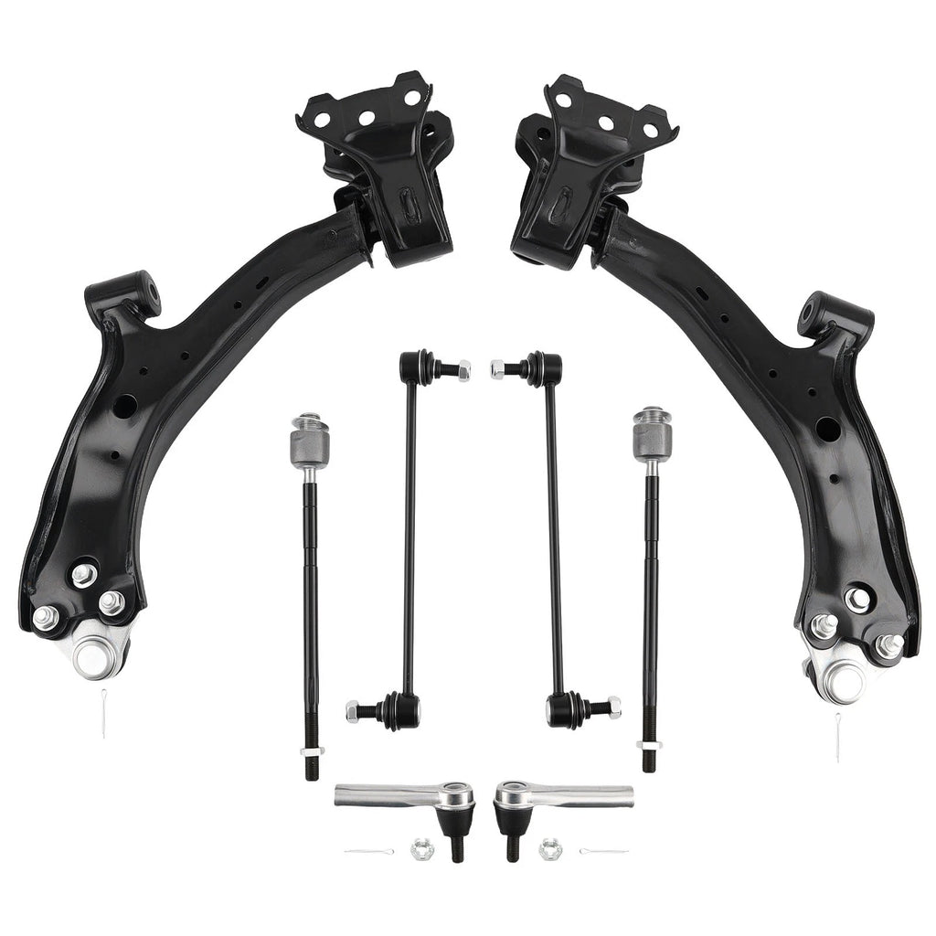 8x Front Control Arm Tie Rod Sway Bar Links for Honda CR-V (2007–2011)