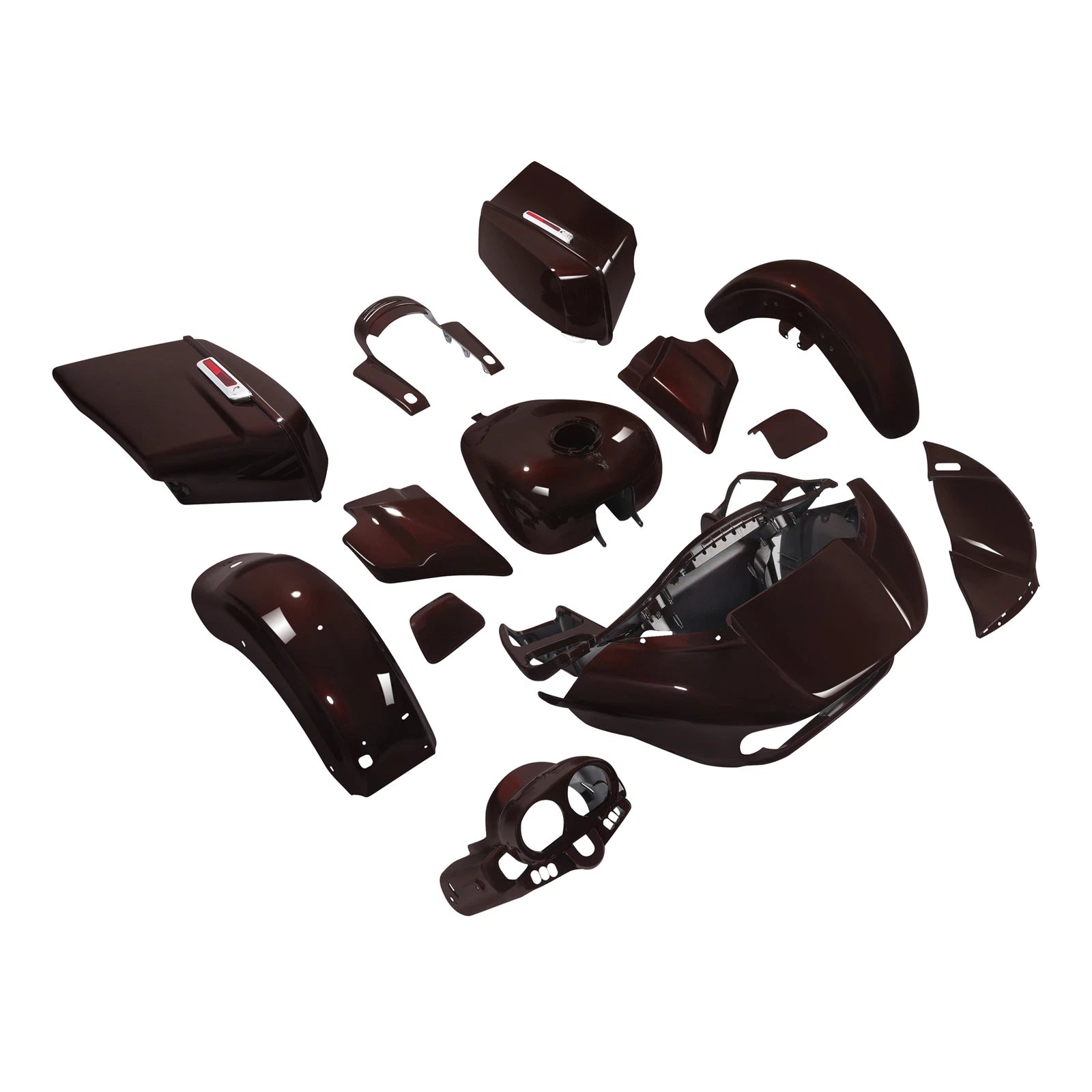 Fairing Body Paint Set for Harley Touring Road Glide (2015–2023) Midnight Crimson