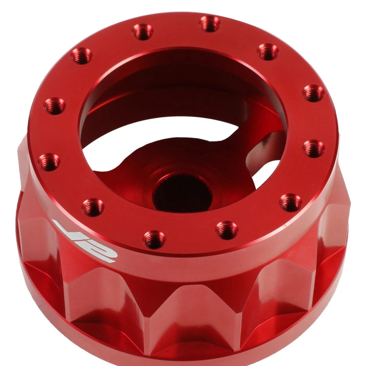 J2 2" 6-Bolt Anodized Aluminum Steering Wheel Hub Adapter for Nissan SUV