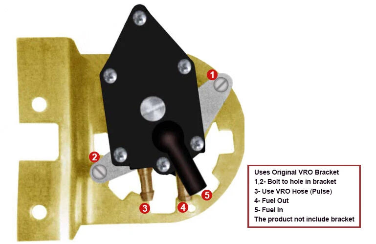 Fuel Pump Replacement Kit for Johnson Evinrude 3 CYL 60 70 VRO Models (All)