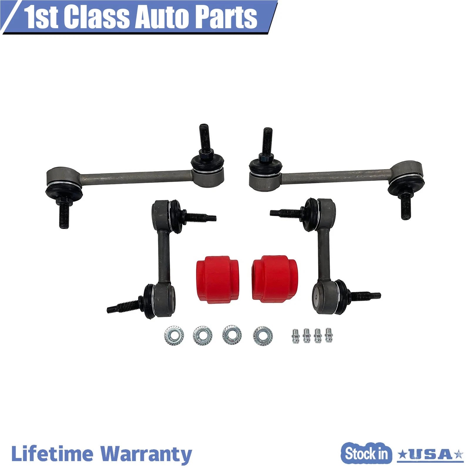 Set of 6 Sway Bar Links Bushings for Chevrolet Colorado GMC (2004–2012)