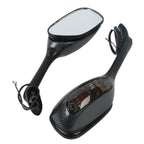 Rearview Mirrors with Clear/Smoke Turn Signals for Suzuki GSXR600 GSXR750 (2006–2025)