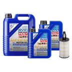 Oil Change Kit 7L Liqui Moly Molygen 5W40 for Mercedes C300 (2015–2021)
