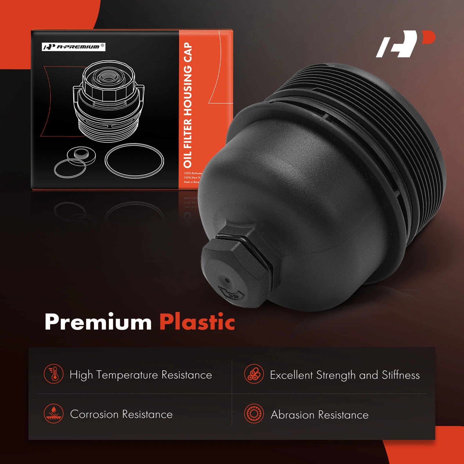 Engine Oil Filter Housing Cover for Jeep Wrangler JK (2007–2018)