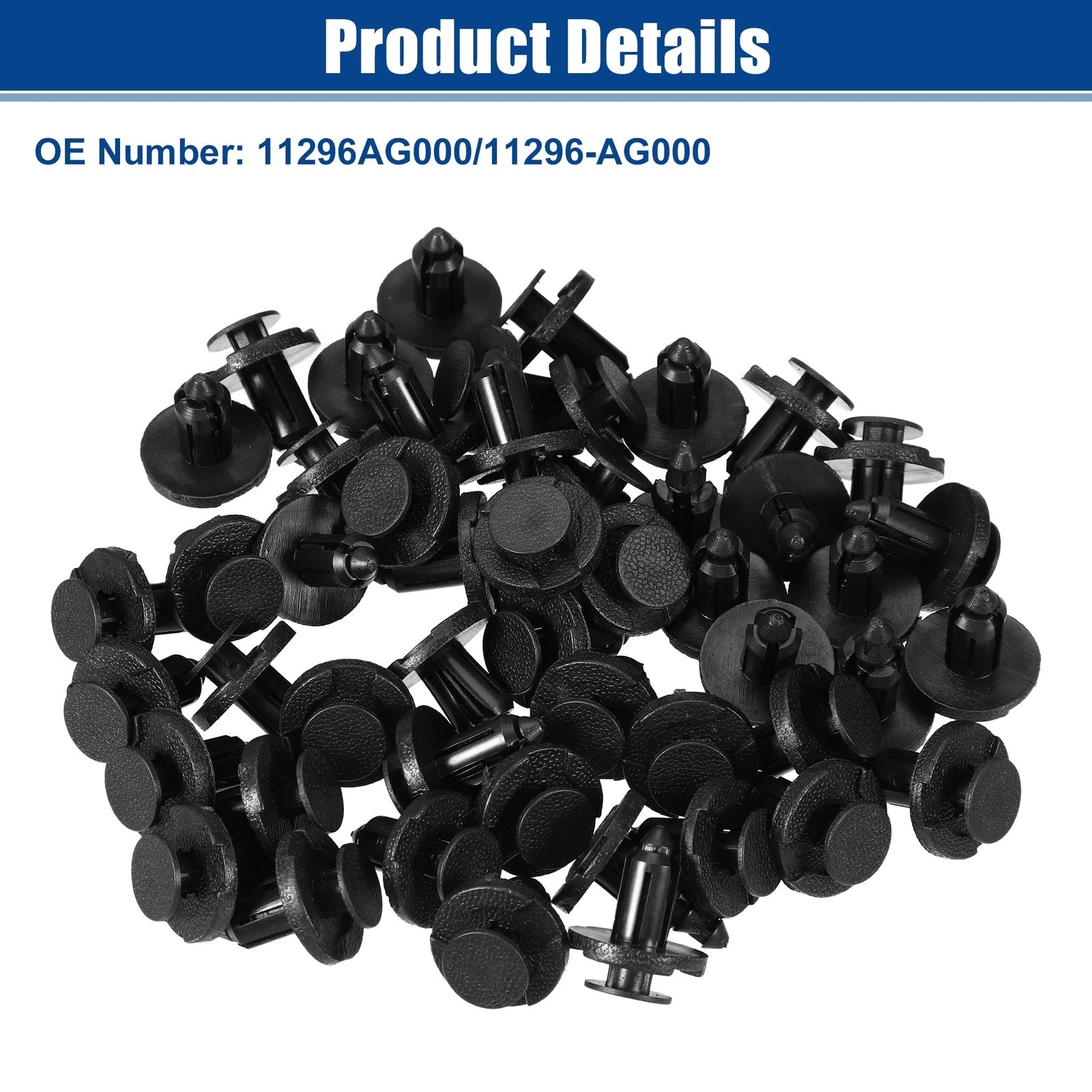 50pcs Front Bumper Radiator Support Clips for Infiniti FX35 (2003–2008) No.11296AG000