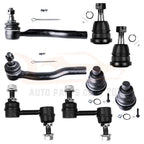 Set of 8 Front Suspension Ball Joints Tie Rods Sway Bars for Nissan Titan (2004–2015)