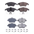 PowerStop 2X Front Rear Carbon Fiber Ceramic Disc Brake Pads Kit for R172 SLK350 (2012–2016)