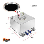 5 Gallon Aluminum Chrome Fuel Cell for Universal Applications