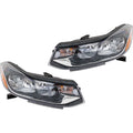 Headlight Pair for Chevrolet Trax (2017–2022) Halogen Chrome w/ Bulb