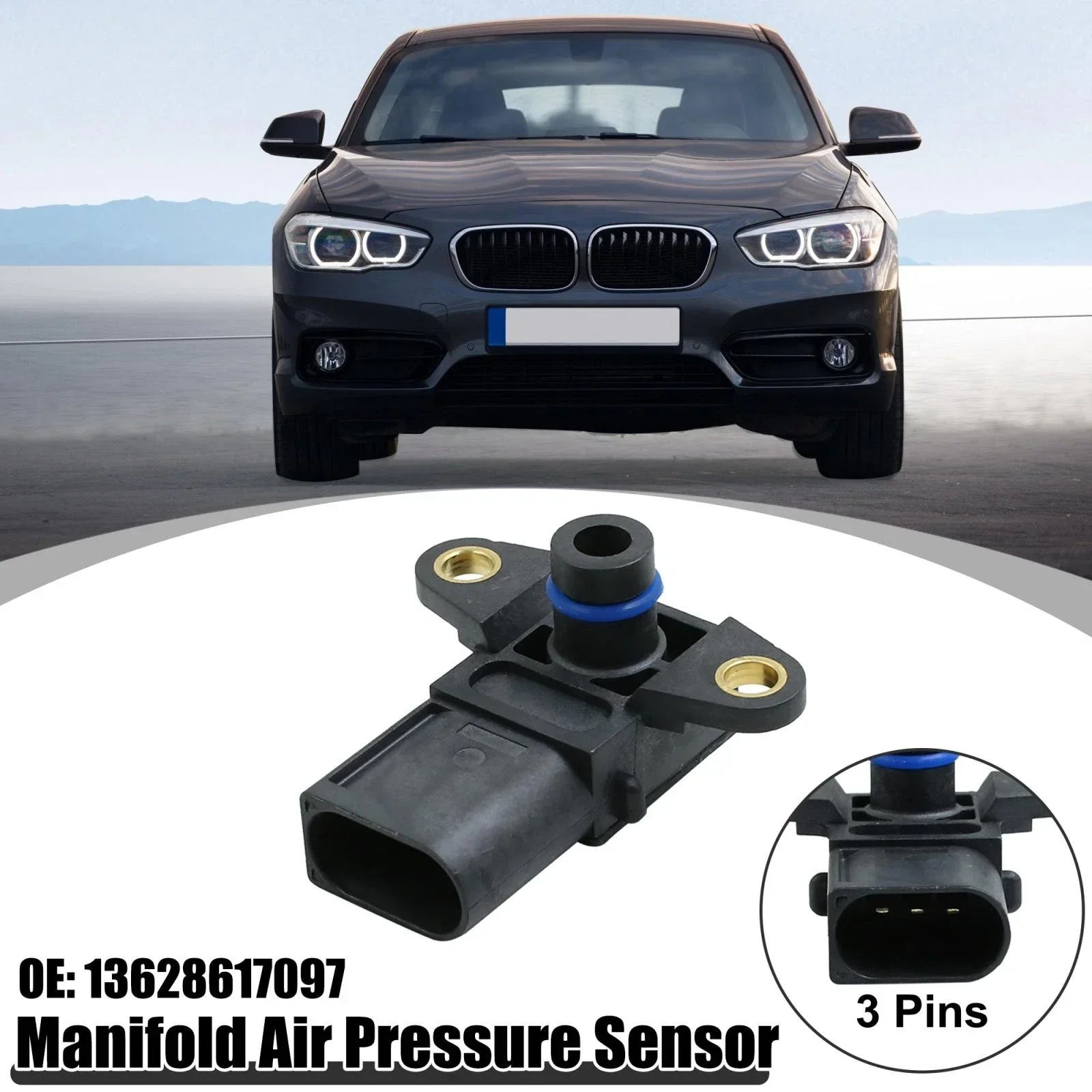 MAP Manifold Air Pressure Sensor for BMW 128i 325i 328i M5 M6 X3 X4