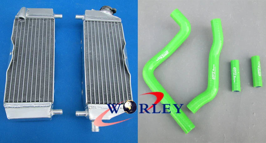Aluminum Radiator + Hose for Kawasaki KX250  05-07 (2005-2007)