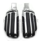 Chrome Rubber Pilot Footpeg Footrest for Kawasaki Ninja 250R (2000–2012) Z10 (2003–2016)