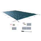 Safety Pool Cover for 12x24 Ft Rectangle Pools (Green)