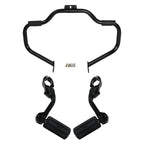 Mustache Engine Guard Crash Bar Footpegs Clamp for Harley Heritage Softail (2000–2017)