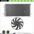 A/C Condenser and Cooling Fan Kit for Audi A5 Quattro (2014–2017)