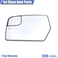 Rear View Mirror Glass with Backplate for Ford Expedition (2012–2017)