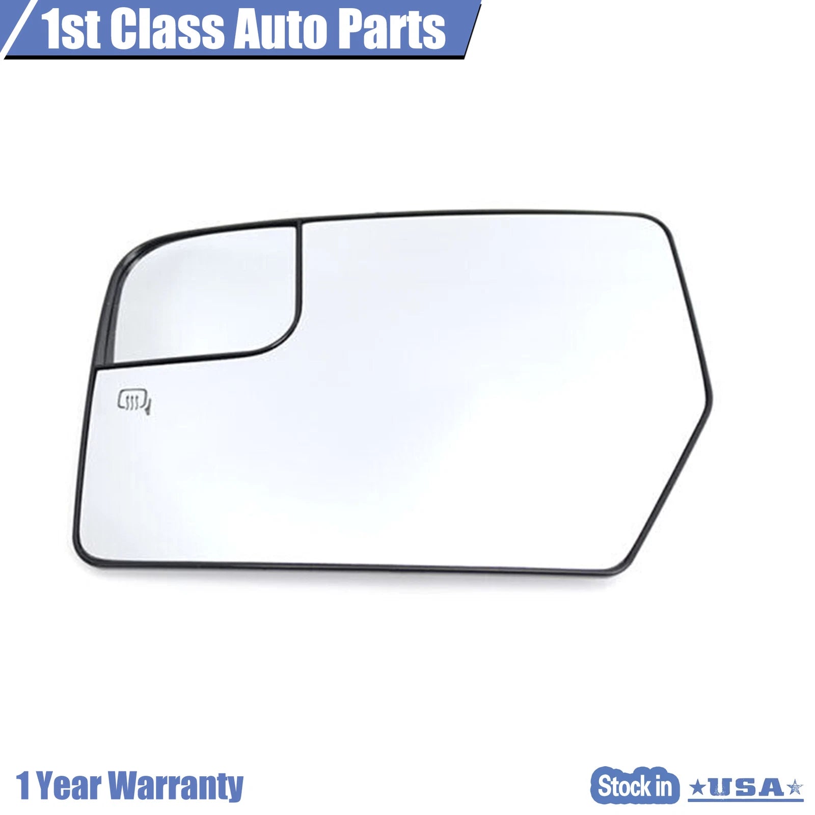 Rear View Mirror Glass with Backplate for Ford Expedition (2012–2017)