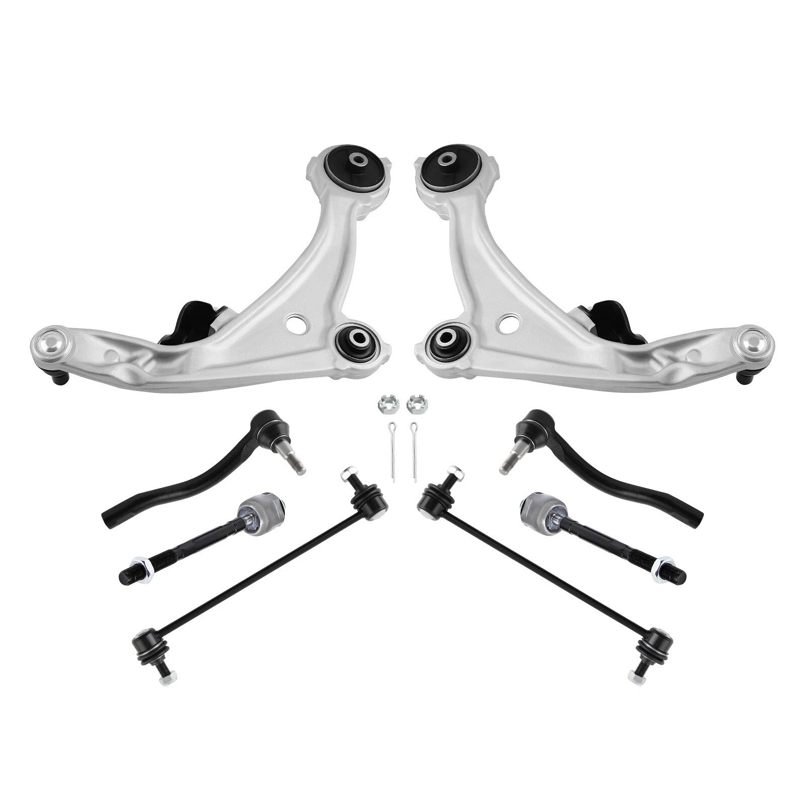 Front Lower Control Arms w/Ball Joint Tie Rod sway bar for Nissan Altima 2007-13