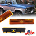 2X Amber Lens Front Side Marker Light Housings for Ford F150 F250 F350