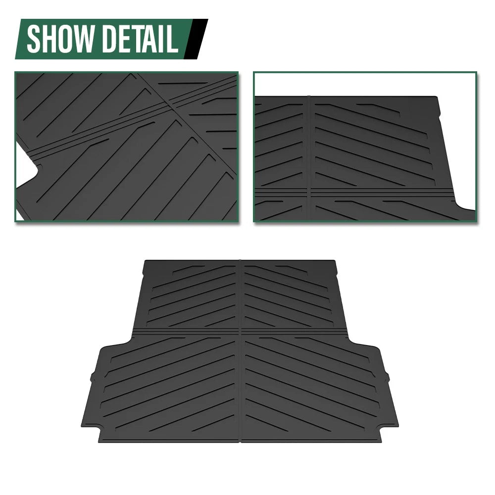 All Weather TPE Truck Bed Mat for Jeep Gladiator JT (2020–2024)
