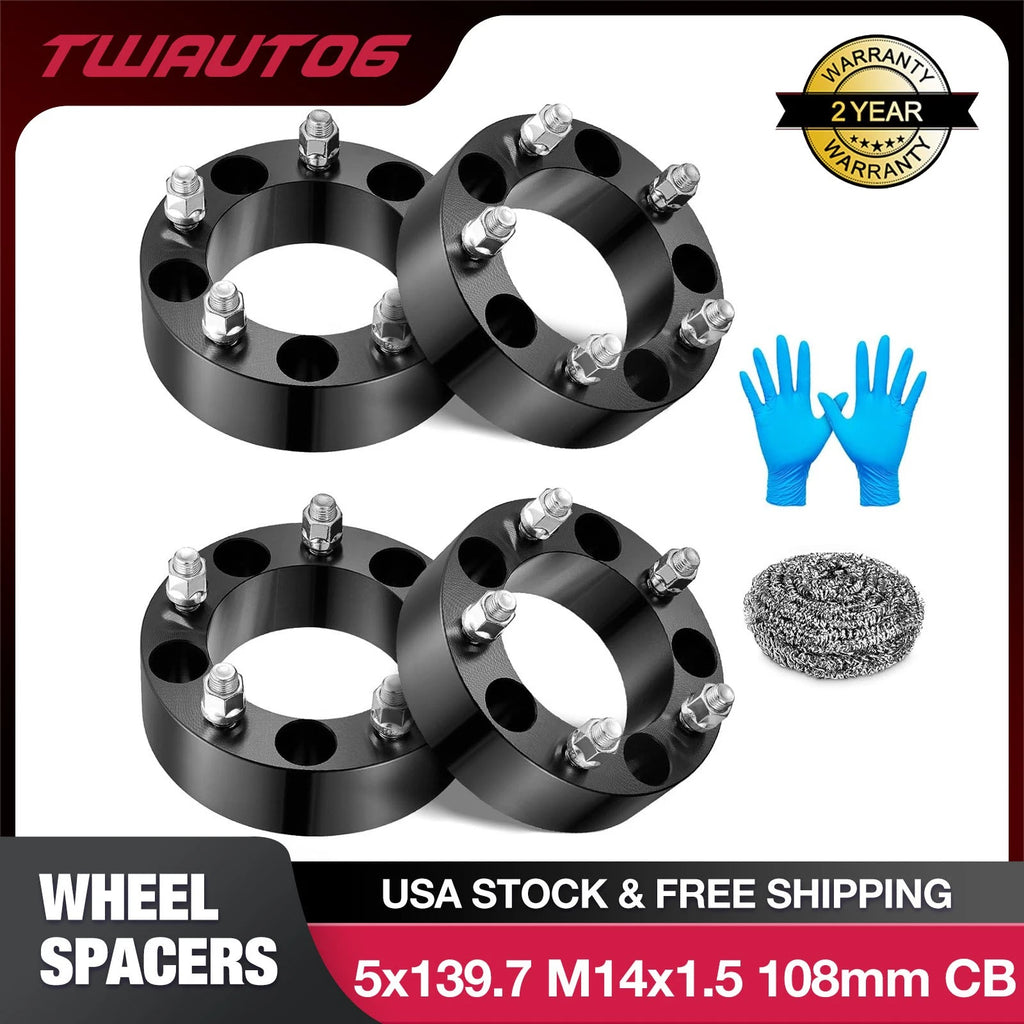 4PCS 2in Wheel Spacers for RAM 1500 (2012–2018) M14x1.5 5x139.7