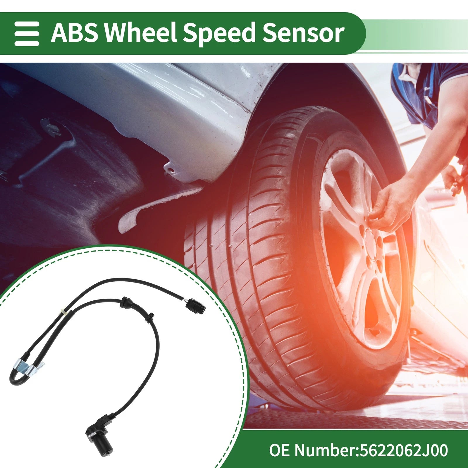 ABS Wheel Speed Sensor for Suzuki Swift (No. 5622062J00, 2004–2010)