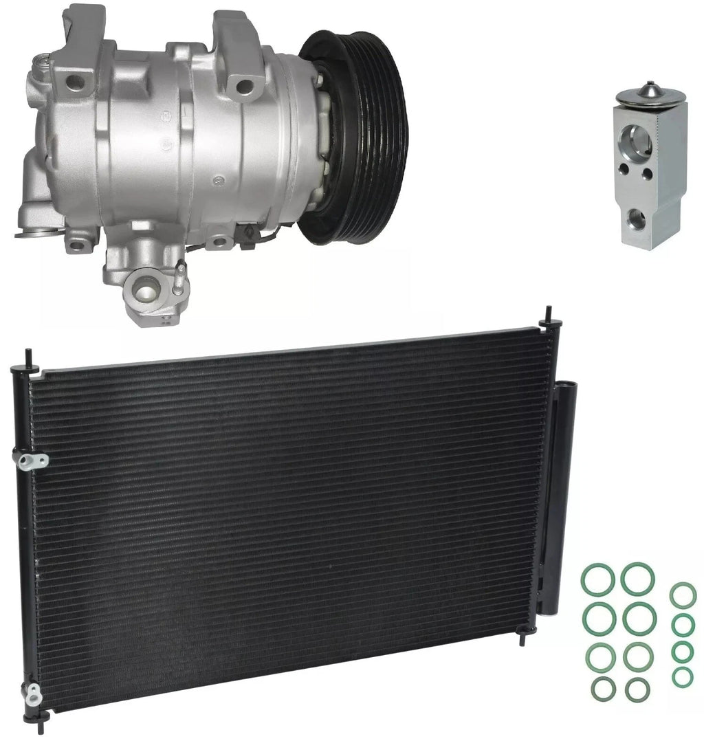 AC Compressor Kit With Condenser for Acura MDX 3.7L (2010-2013)