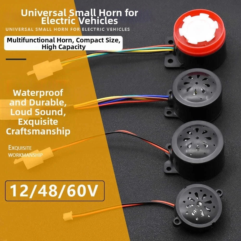 4 in 1 Electric Tricycle Horn Speaker 12V 48V 60V Reverse Voice