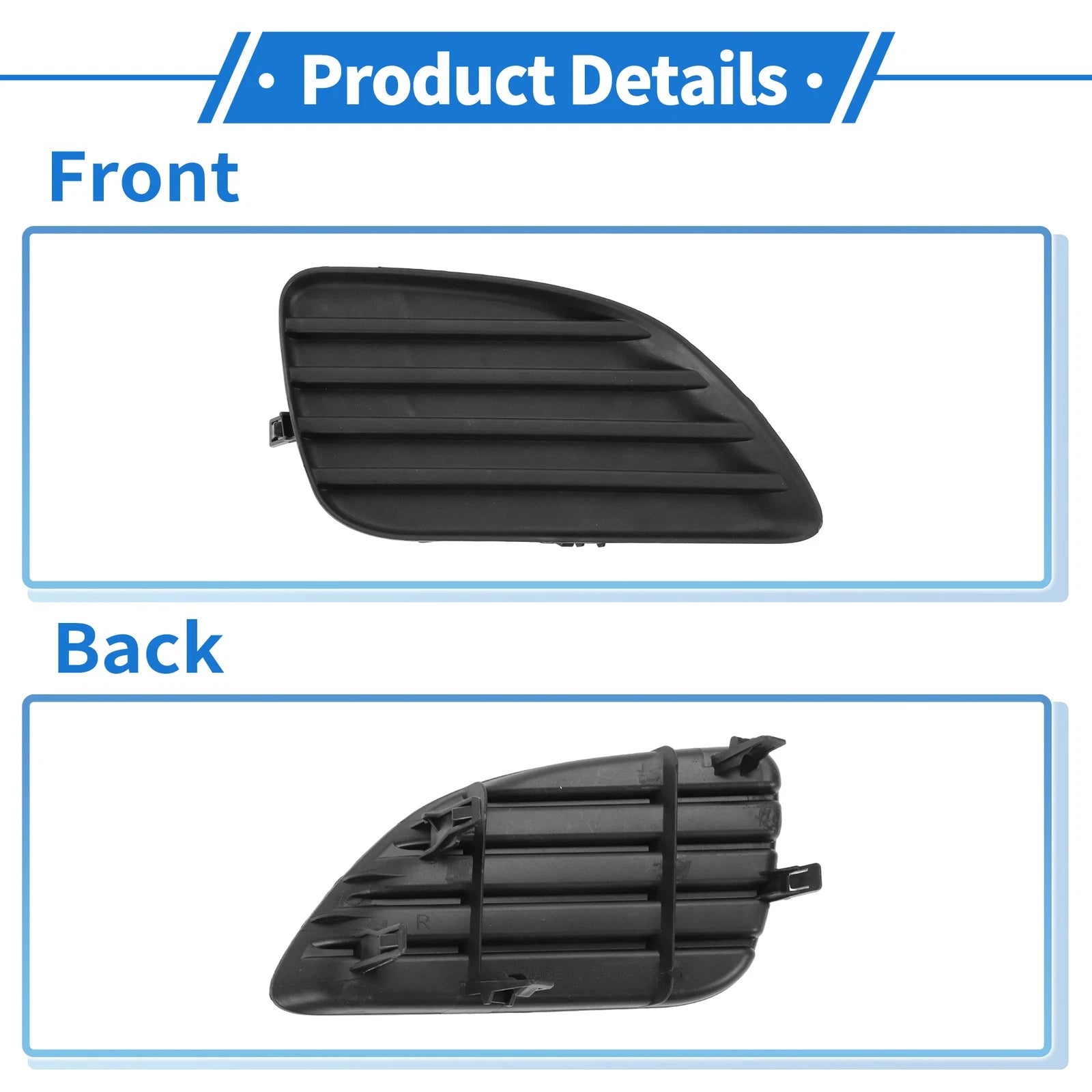 Front Right Fog Light Cover No. 5212706140 for Toyota Camry (2010–2011)