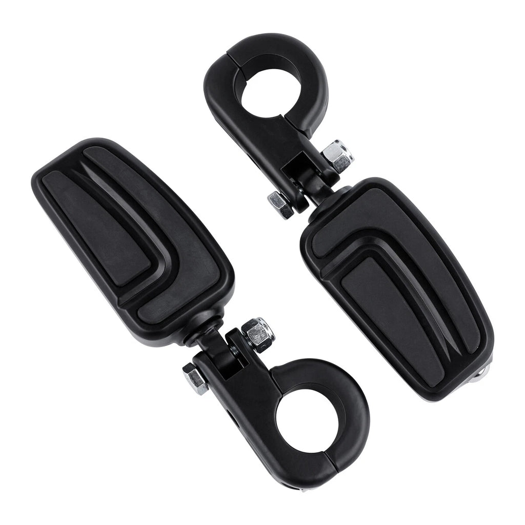 1 1/4" Highway Bar Footpegs for Harley Touring - Matte Black