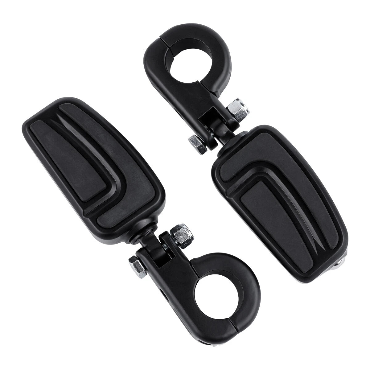 1 1/4" Highway Bar Footpegs for Harley Touring - Matte Black
