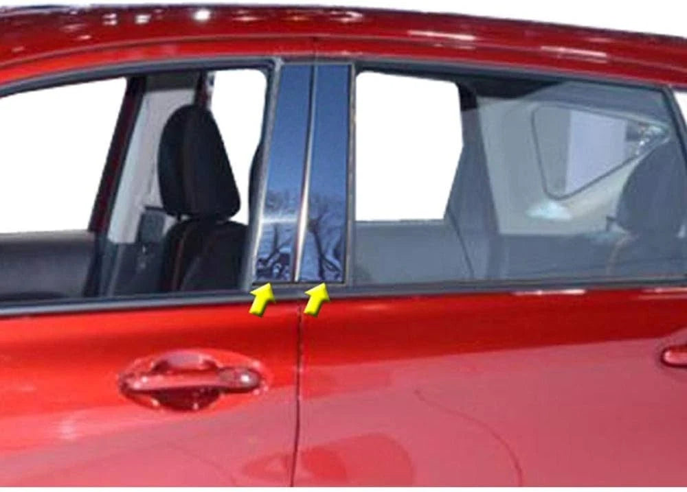 4pc. Luxury FX Stainless Steel Pillar Post Trim for 2014-2019 Nissan Versa Note