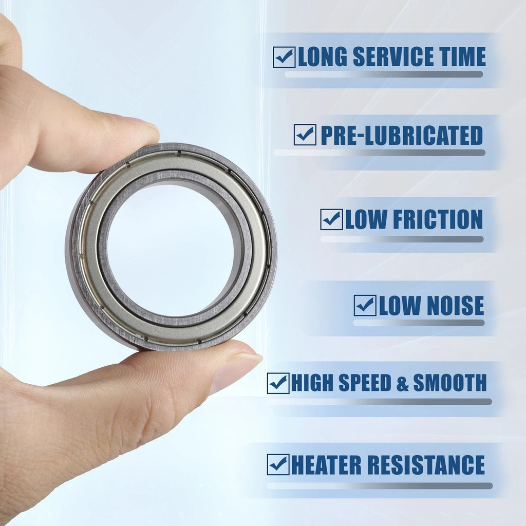 2 Pcs 6906ZZ Deep Groove Ball Bearings for Car (30x47x9mm)