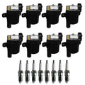 Set of 8 Ignition Coils & Nickel Spark Plugs for Silverado 1500 2500 (2007–2013)