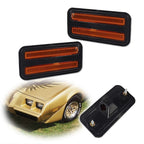Set of 2 Front Amber Side Marker Lights for Pontiac Firebird (1970–1981)