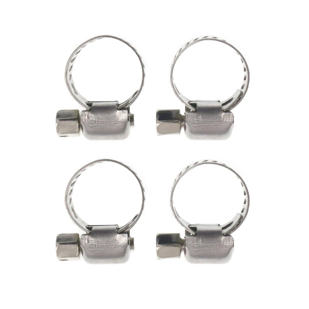 Set of 4 Stainless Steel Worm Gear Hose Clamps for EFI Fuel Hose 5/16"