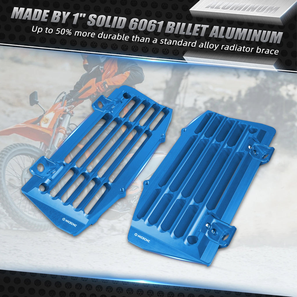CNC Radiator Guards for Husqvarna TE250 TE300 FE250 FE350 FE450 FE501 (2017–2023)
