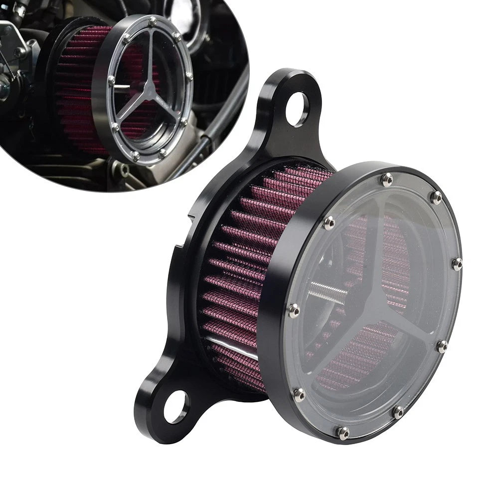 Air Cleaner Intake Filter for Harley Sportster XL883 XL1200 1991–2023 Black Red