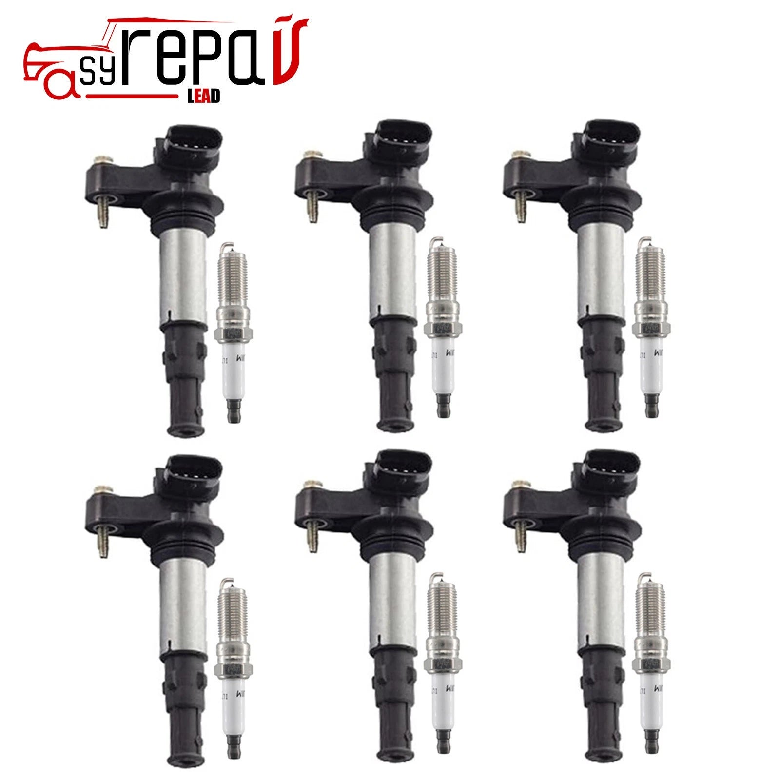 6X Ignition Coil + Spark Plug for Chevrolet Vectra 2.8L V6 (1996–2005) 12583514