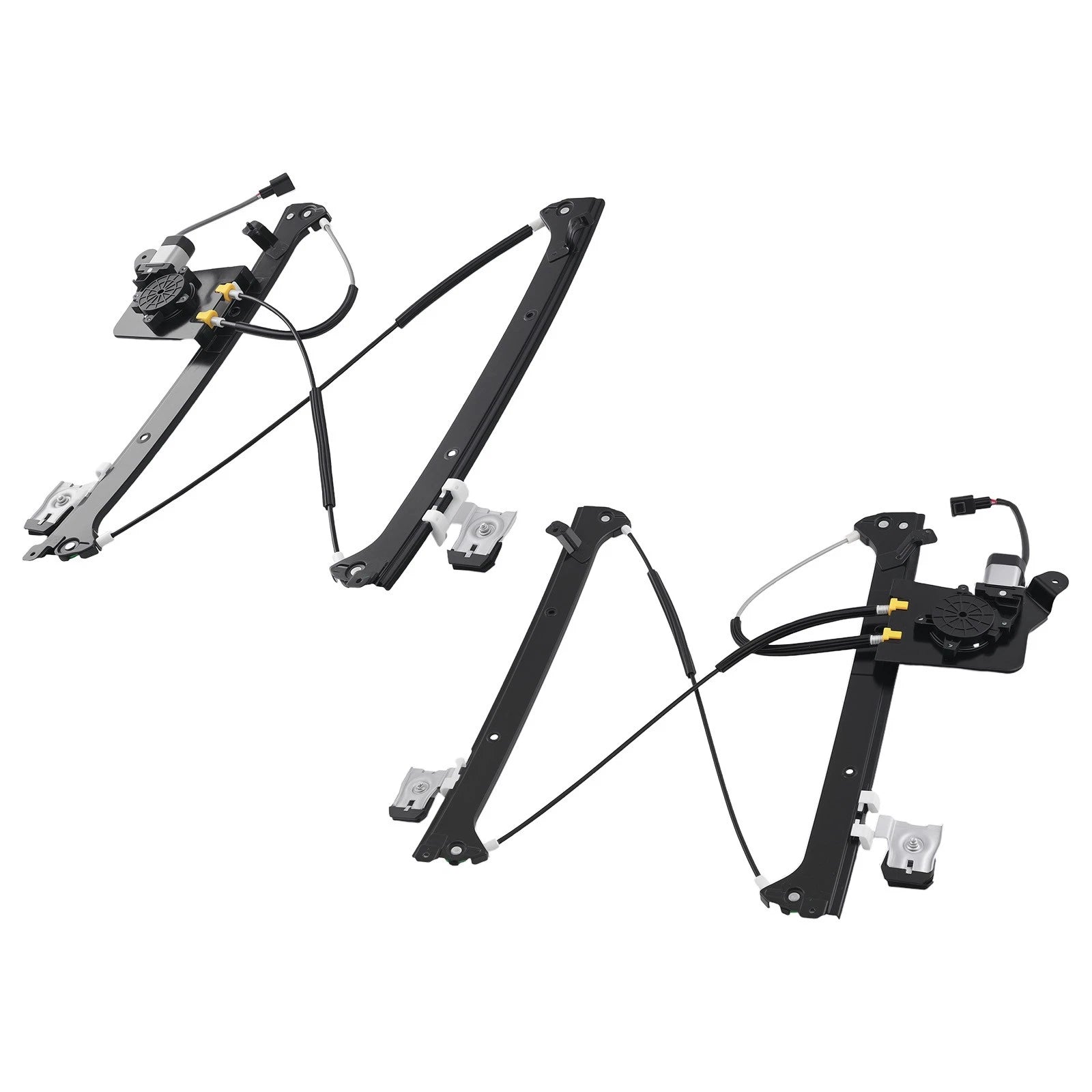 Set of 2 Window Regulators with Motor for Chevy Silverado GMC Sierra Yukon (2001–2007)