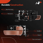 Right Interior Door Handle for Nissan Frontier (2005-2019) Brown Textured